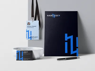 Hartlock Law - Corporate Branding branding corporate branding design graphic design law logo print