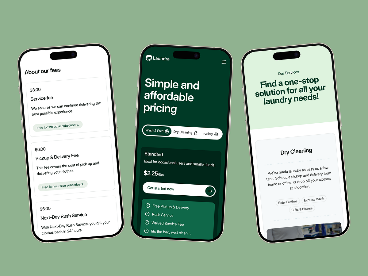 Mobile Experience Design for Laundry Service App Image 2