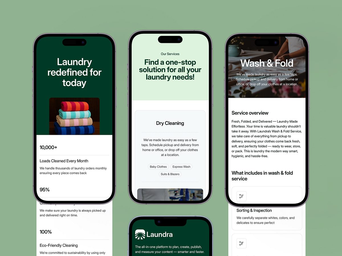 Mobile Experience Design for Laundry Service App Image 3