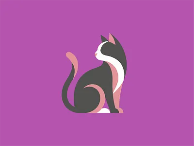 Cat illustration. A pictorial logo design for feminine business brand identity branding kit business logo cat logo company logo corporate logo creative logo custom logo cute logo feminine logo graphic designing logo design logo redesign luxury logo minimalist logo modern logo professional logo simple logo startup logo