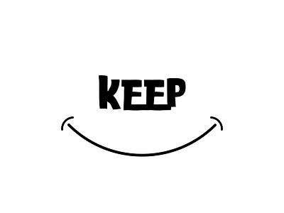 Keep smiling animation branding graphic design logo motion graphics