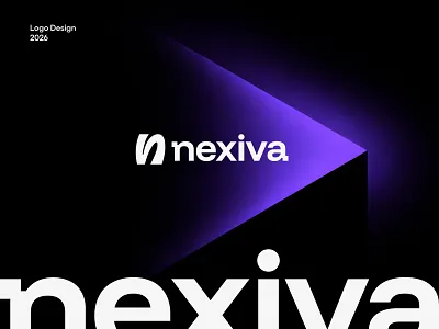 Nexiva - Modern Tech Startup Logo Design ai startup logo brand designer brand identity branding custom branding custom logo fintech branding fintech logo geometric logo logo logo design modern logo startup logo timeless logo