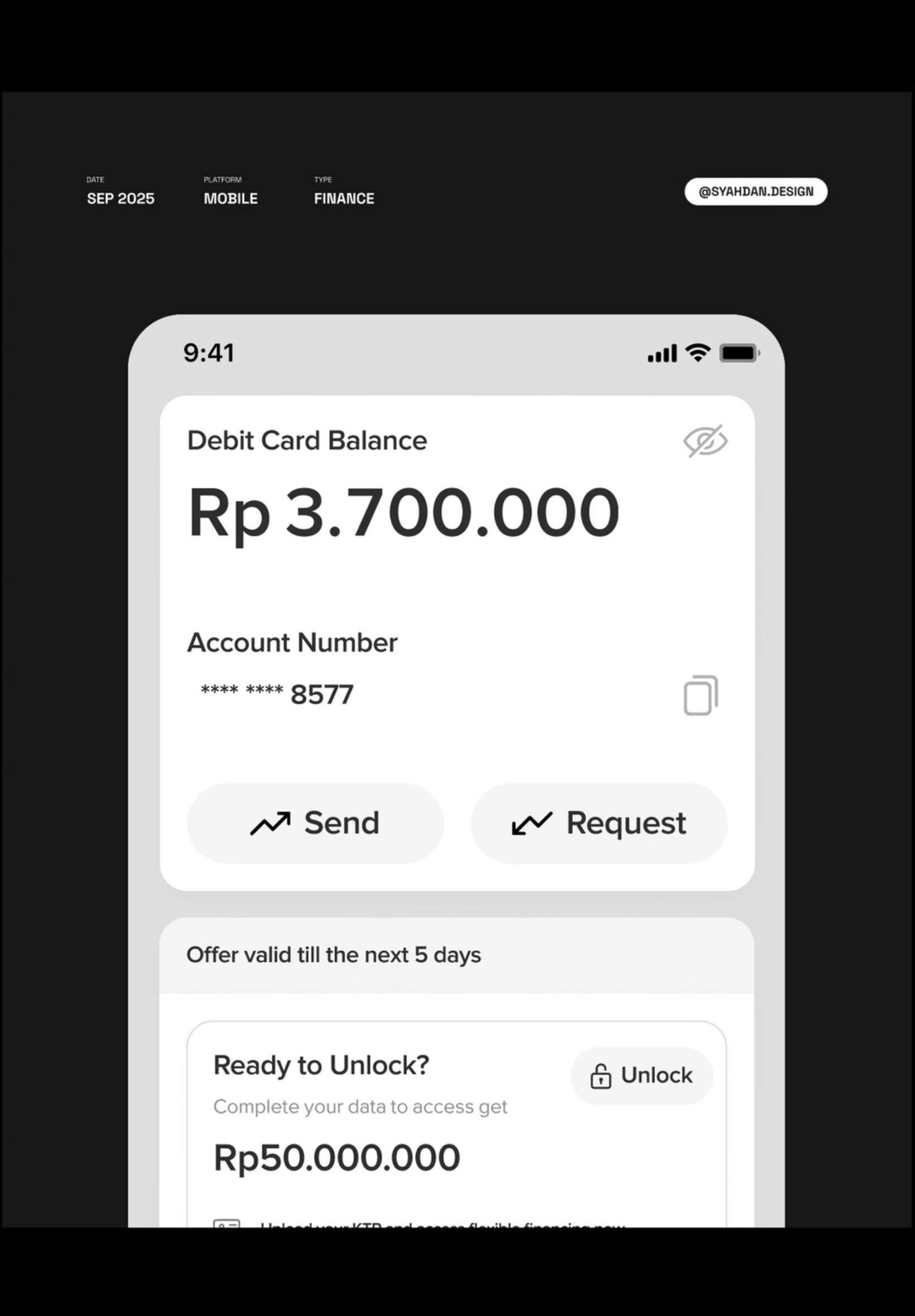 Financing Mobile App - Interactions animation figma interaction motion graphics ui visual design
