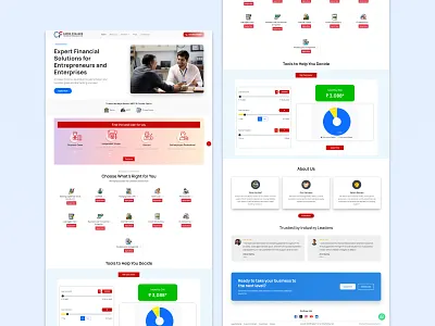 Finance and Consulting Website design graphic design logo ui ux