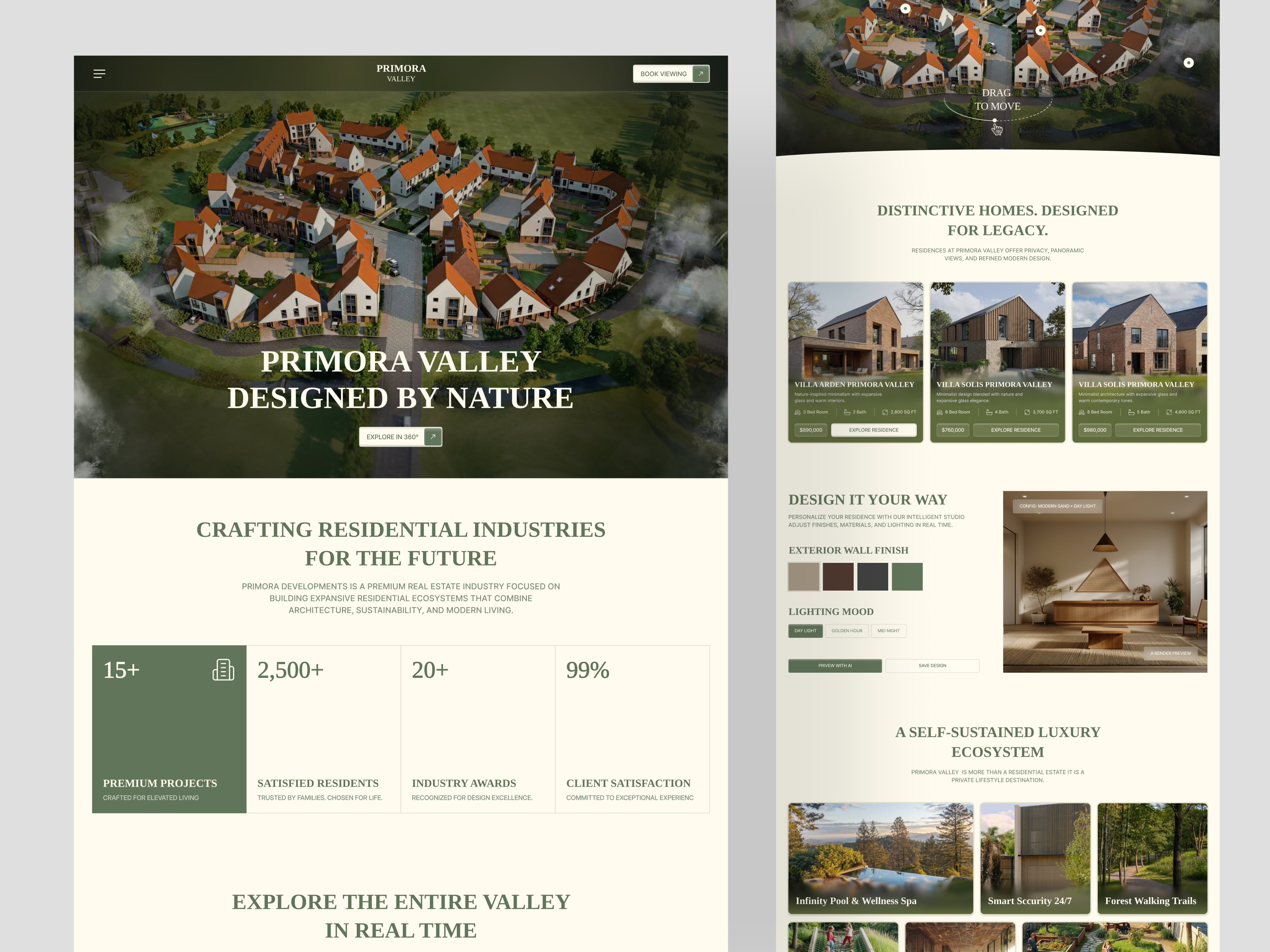 Example of Real Estate & Interior Website Design