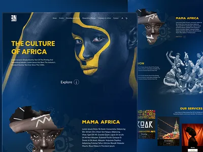 Cultural Art & Events Website UI Exploration art platform community platform creative website cultural platform dark theme editorial layout event platform figma landing page mobile ui modern ui responsive design typography ui design visual design website design