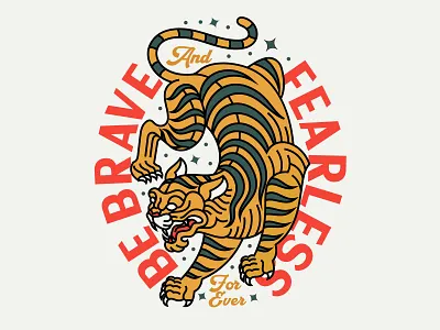 Illustration apparel badge branding clothing design fashion geometric graphic design identity illustration line lineart logo minimal monoline t shirt tiger