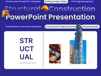 Structural – Construction PowerPoint Presentation branding design graphic design illustration logo powerpoint presentation presentation template template ui