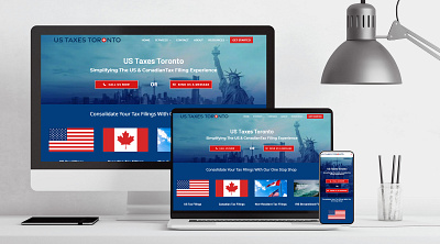 The firm of US and Canadian tax returns branding css3 design html5 mobile responsive website responsive website design tax return firm webdevelopment website design wordpress website