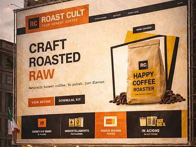 90s-Inspired Branding System for Craft Coffee brand identity branding brutalist design coffee branding figma packaging design poster design retro design social media design visual design