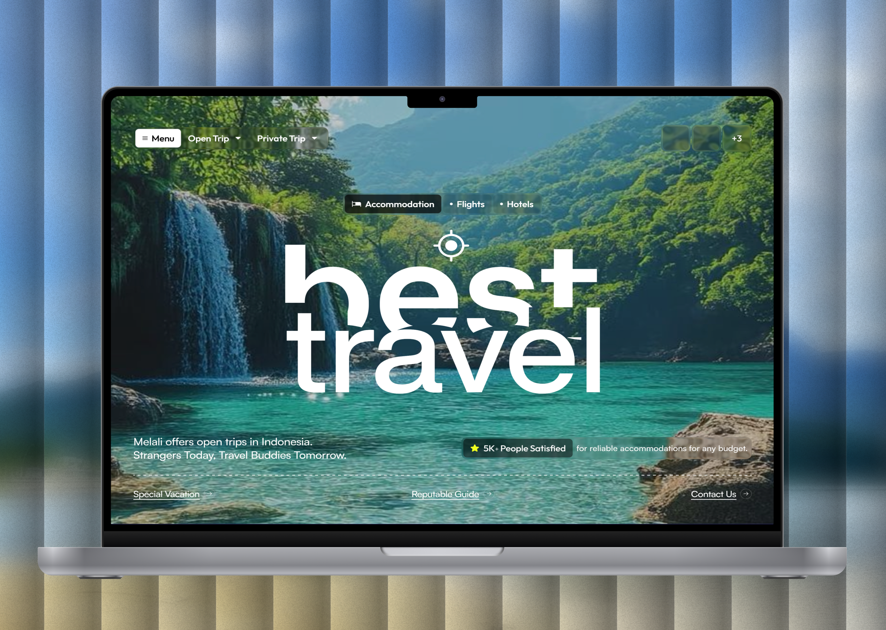 Example of Travel Tourism Agency Website Design