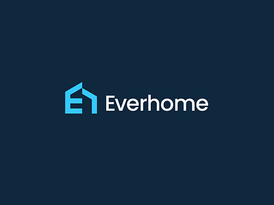 EverHome Logo Design apartment architecture branding building construction logo e home logo everhome home home logo house logo logo logo design modern logo mortage property logo real estate real estate branding real estate logo realty logo residential