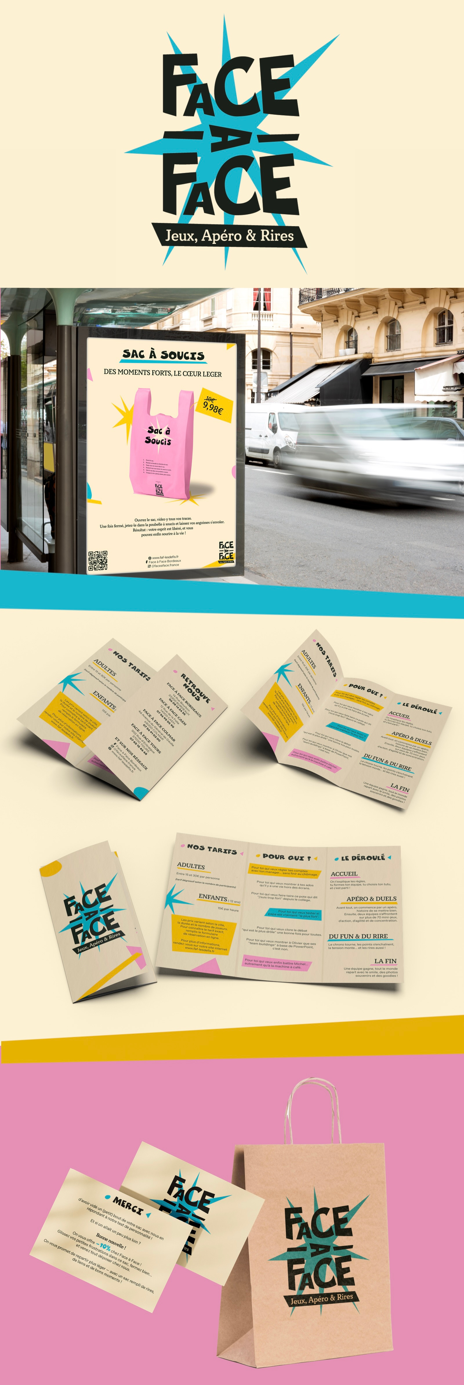 Face à Face branding graphic design
