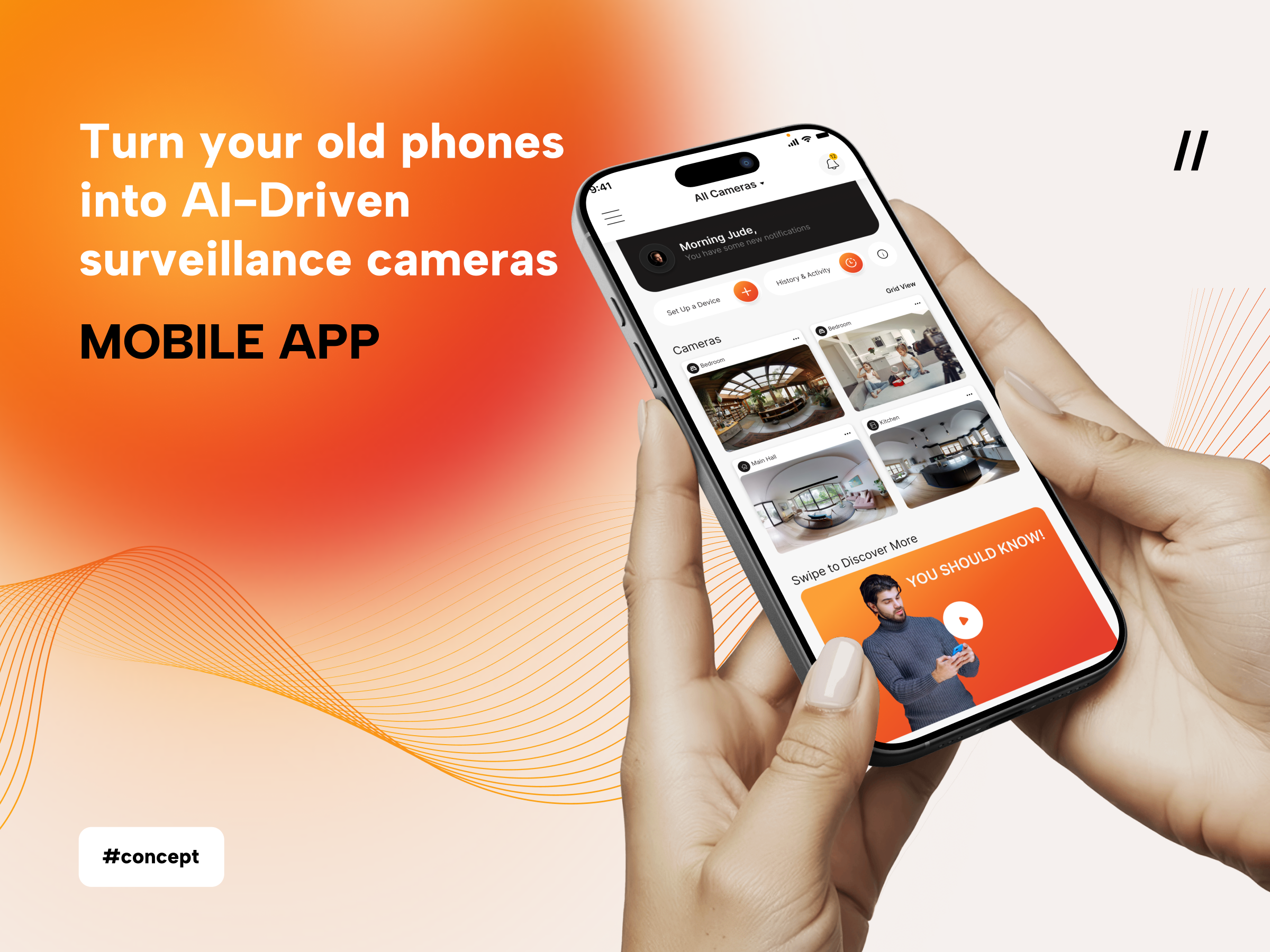 Camera AI application | Ai storytelling ai app ai application ai camera ai ux app ui design artificial intelligence camera app dashboard design iot app mobile app design mobile ui monitoring app product design saas app security app smart home app startup app surveillance app ui ux ux design