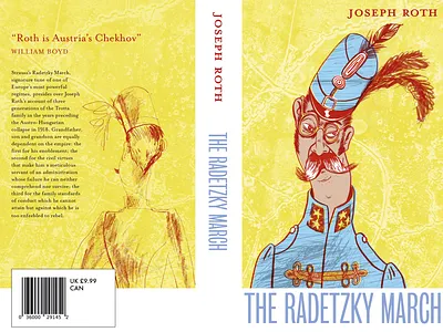 'The Radetzky March' by Joseph Roth book cover graphic design illustration photoshop sk sketch typography