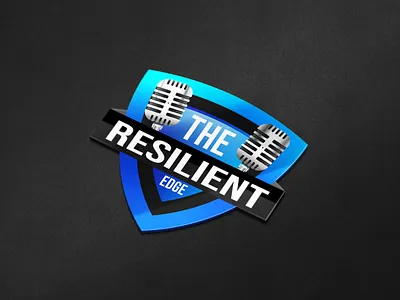 The Resilient EDGE | Podcast logo design branding design graphic design logo logo design podcast artwork podcast cover podcast logo podcast logo design podcast promotion podcast thumbnail podcaster podcasts typography