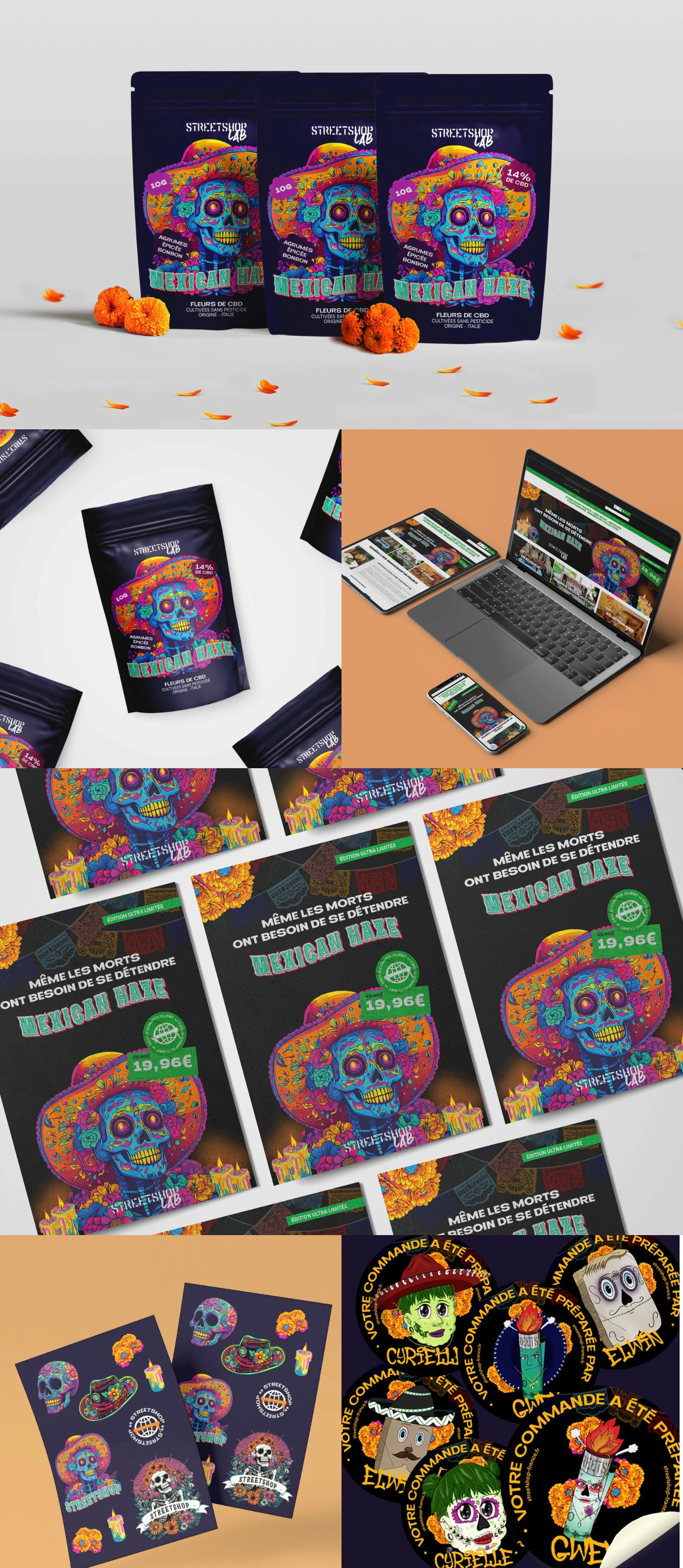 Dìa De Los Muertos - STREETSHOP branding graphic design