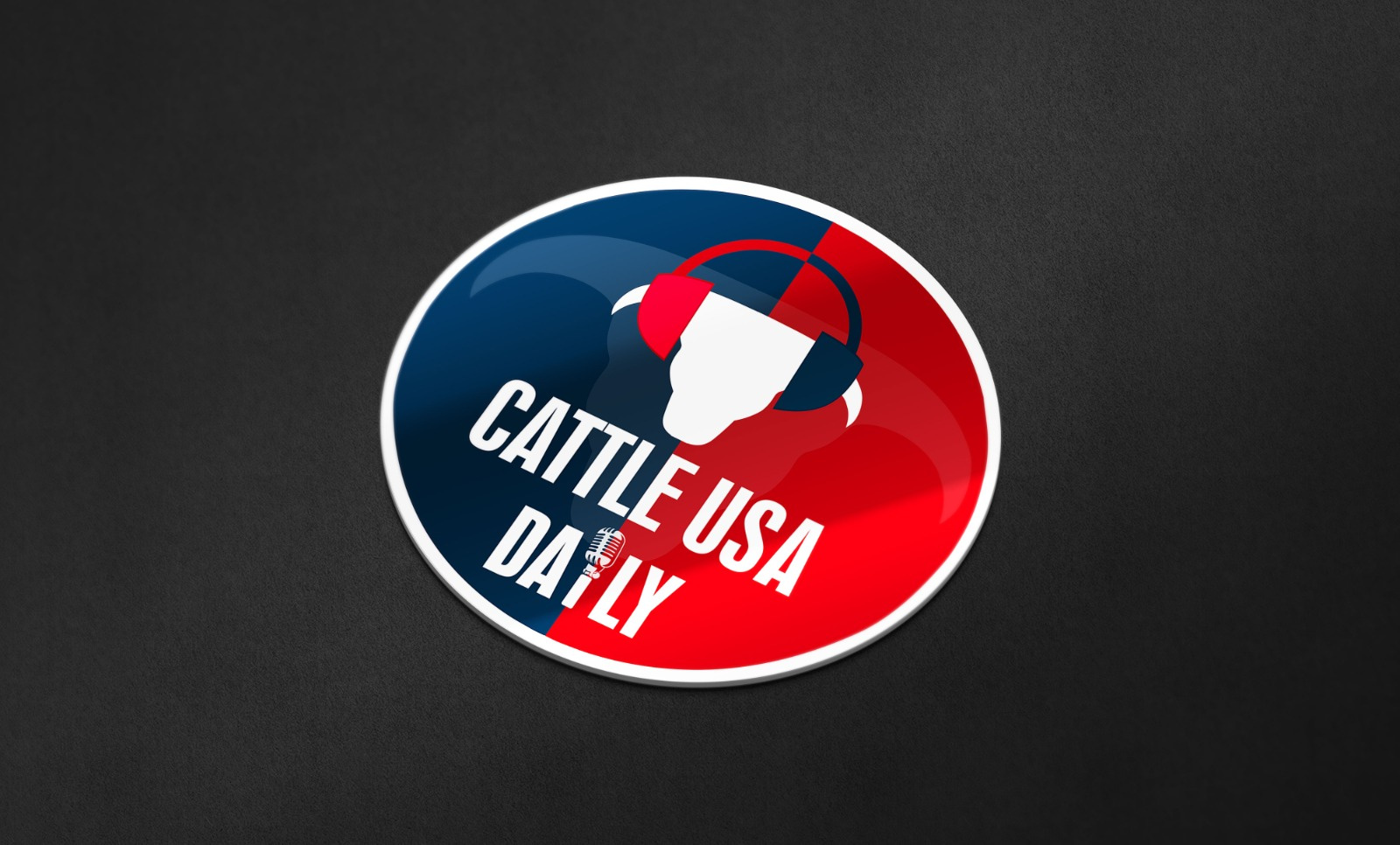 Cattle USA Daily | Podcast logo design branding design graphic design logo logo design podcast artwork podcast cover podcast logo podcast logo design podcast promotion podcast thumbnail podcaster podcasts typography