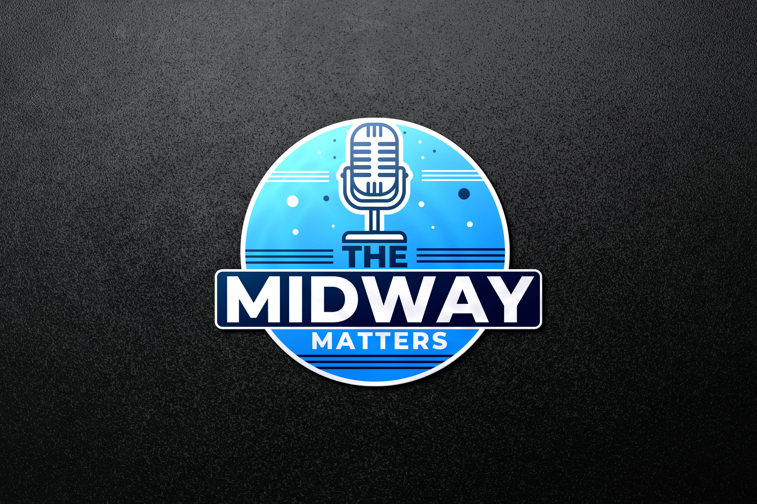 The Midway Matters | Podcast logo design branding design graphic design logo logo design podcast artwork podcast cover podcast logo podcast logo design podcast promotion podcast thumbnail podcaster podcasts typography