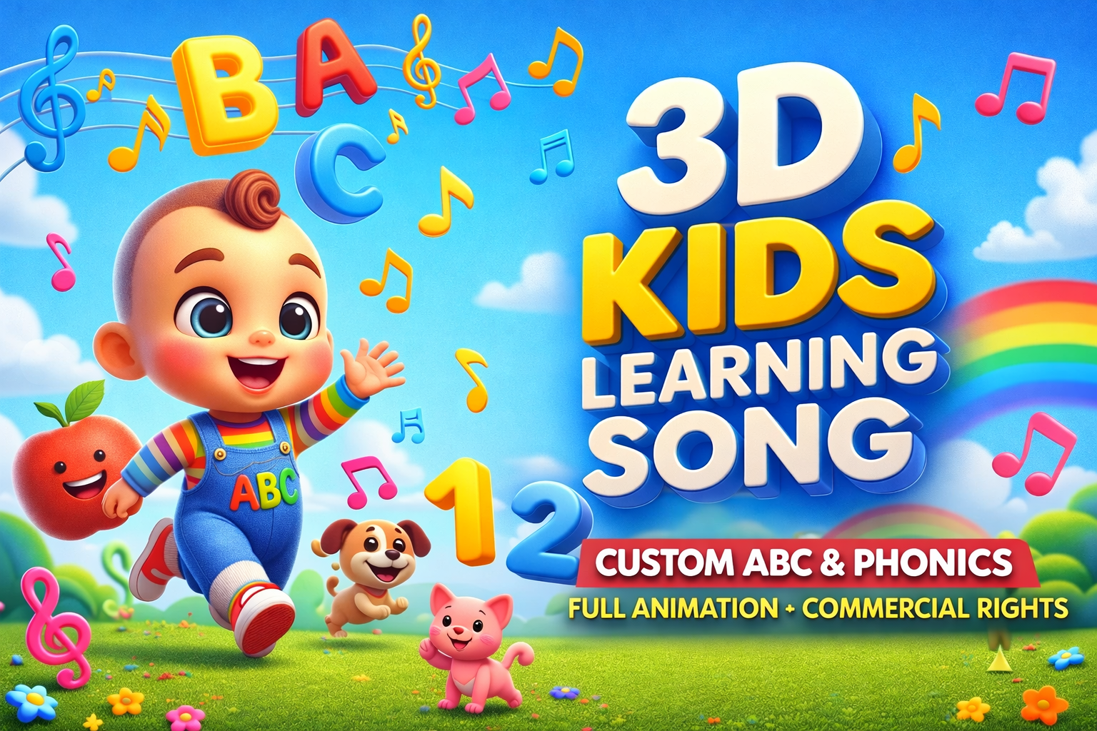 Example of Kids Learning You Tube Video 2 D/3D