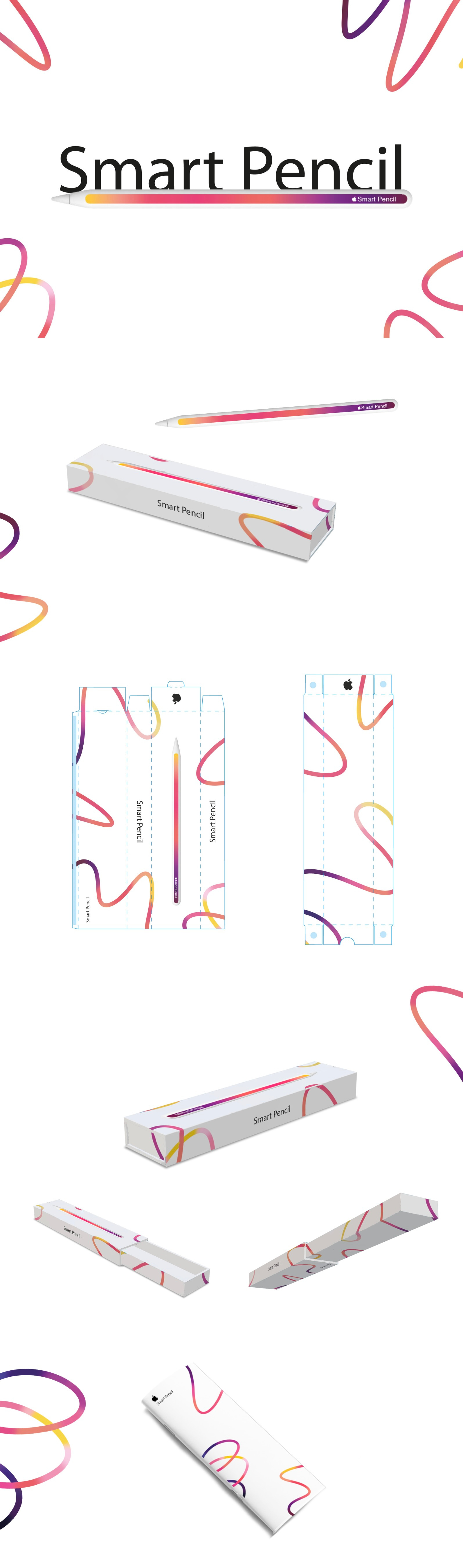 Smart Pencil - Apple graphic design packaging productising