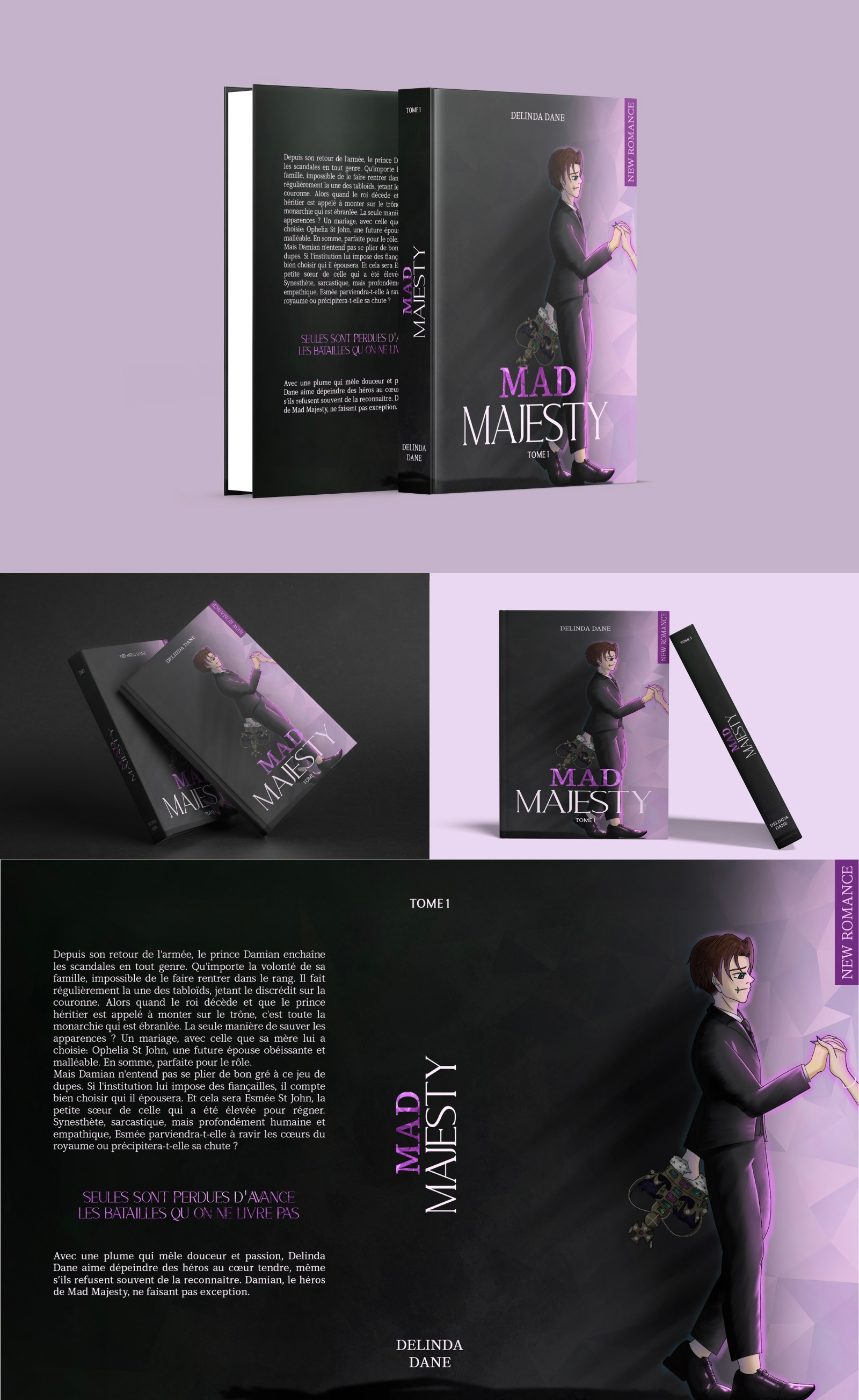 Mad Majesty book graphic design