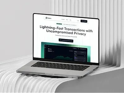 Solero – Privacy-First FinTech Landing Page in Figma fintech website graphic design landing page ui uxui website design