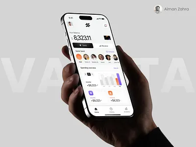 Vaulta Finance App – Mobile Banking Management UX branding finanace mobile ux fintech website ios design mobile app ui mockup ui ux design uxui wireframing