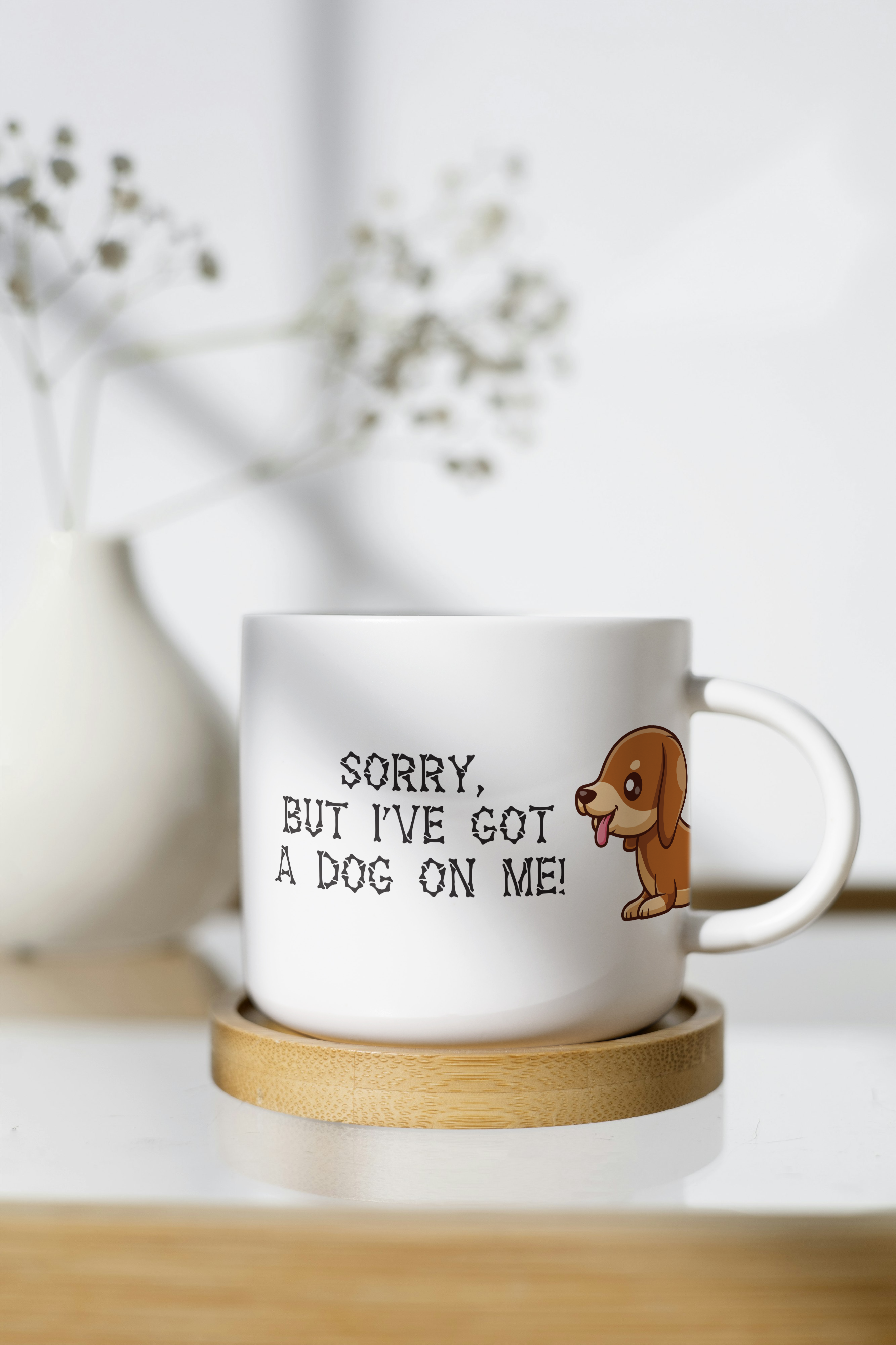'Dog on Me' Mug Design