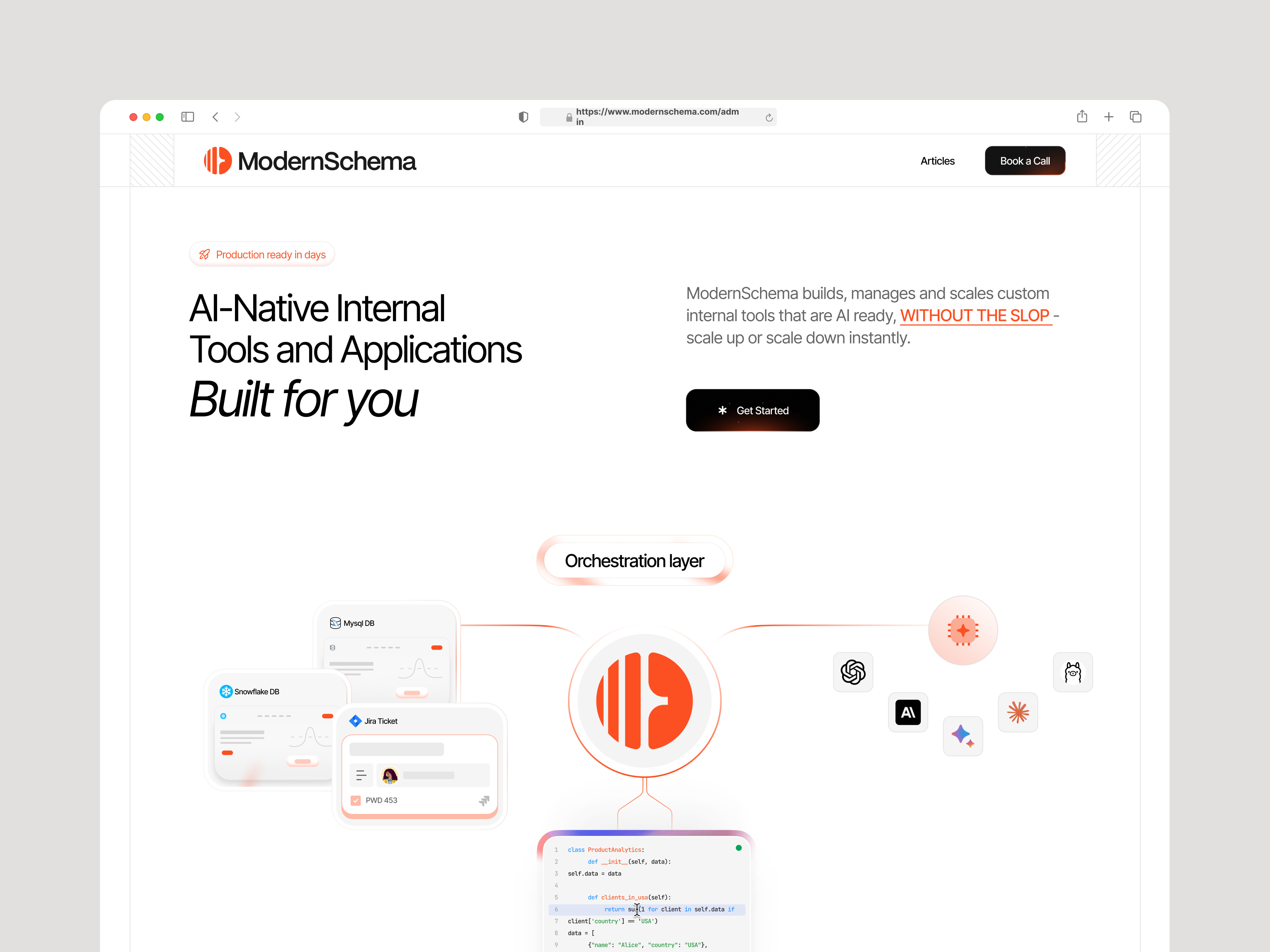 Hero Section - Tech consultancy website redesign interface product service startup ui ux web