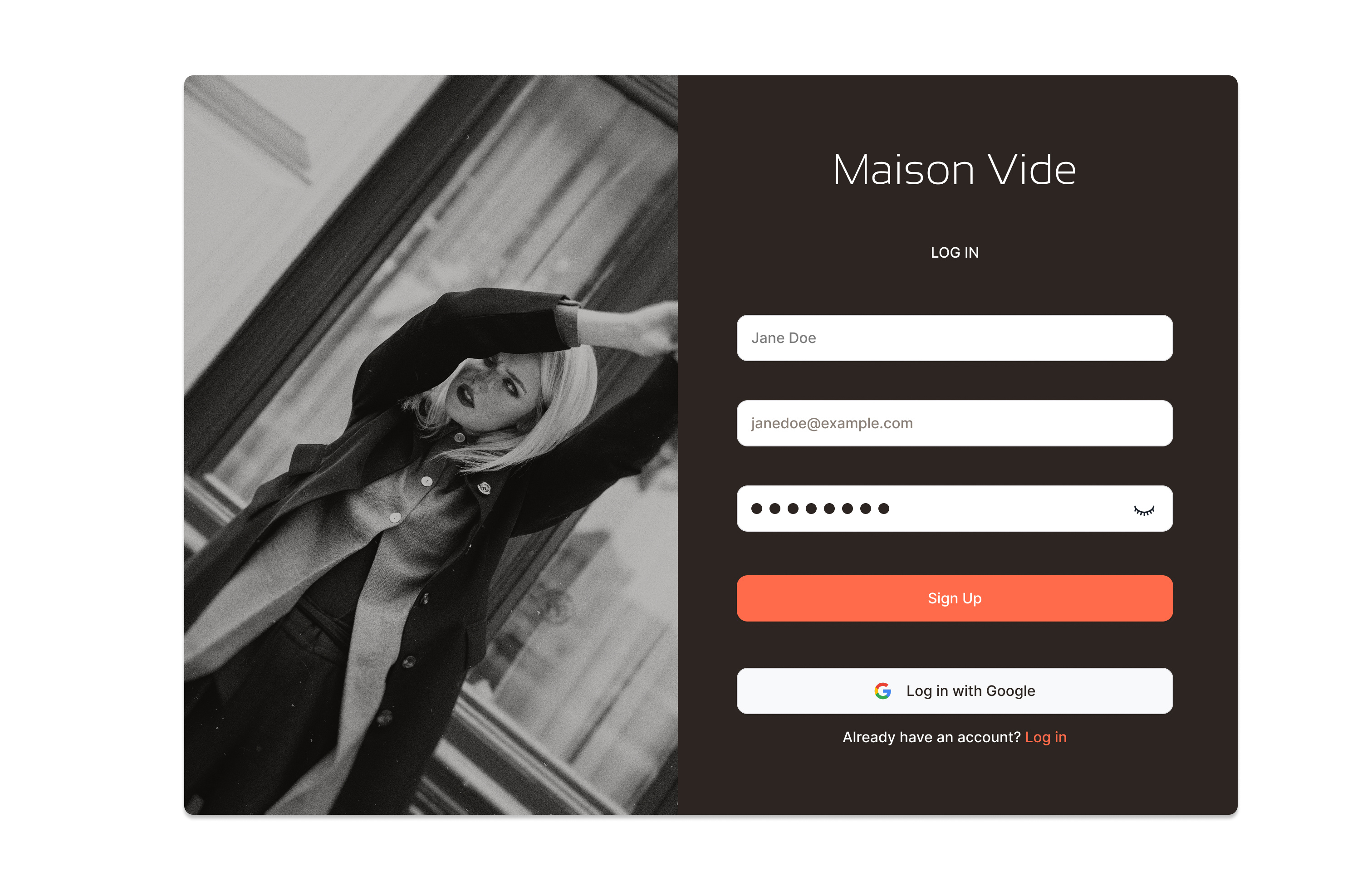 Daily UI 01: Log in. graphic design ui
