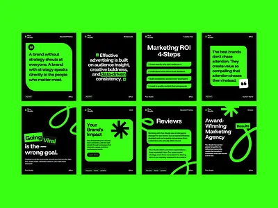 Marketing Agency Templates advertising bold design business business templates canva templates digital marketing instagram templates media agency minimal design modern