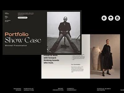 Portfolio Showcase Template brand brand guide brand strategy considered creative presentation direction graphic design pitch deck pitch pack portfolio presentation showcas template type layout