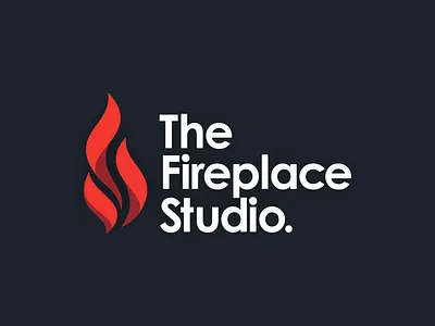 The Fireplace Studio Logo ai branding design illustrator logo vector