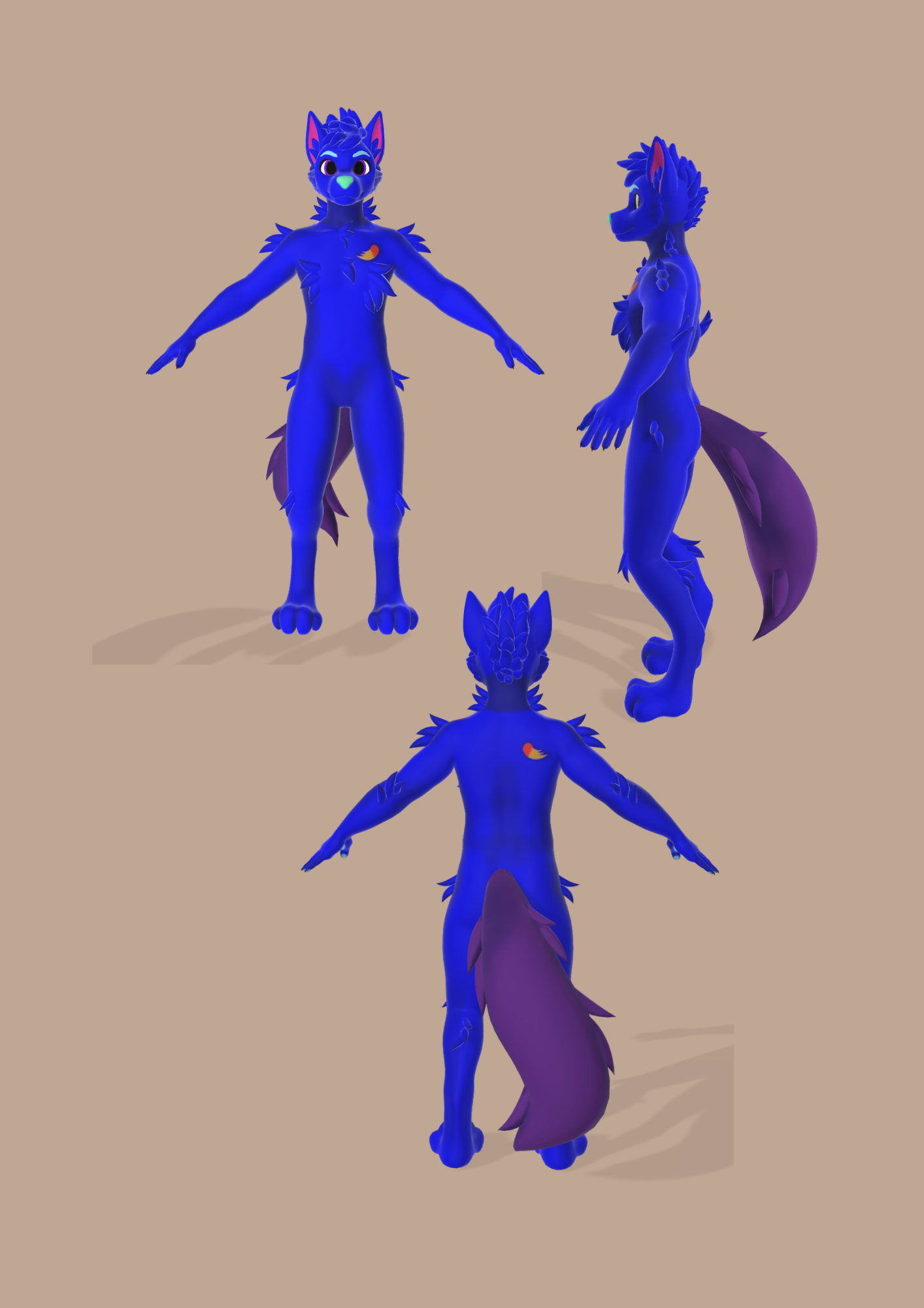 Animaze Commission 4 3d animation animaze anime blender cartoon commission design furry graphic design motion graphics rig stallion studio limited vrchat vtuber