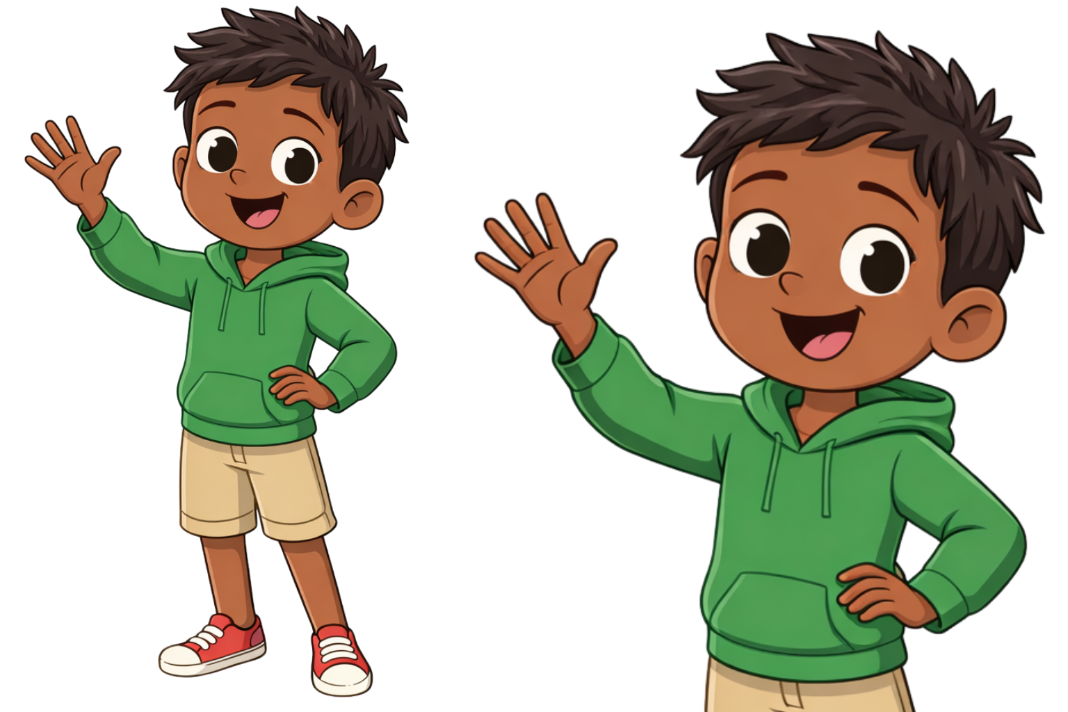 Example of 2 D Custom Cartoon Character 