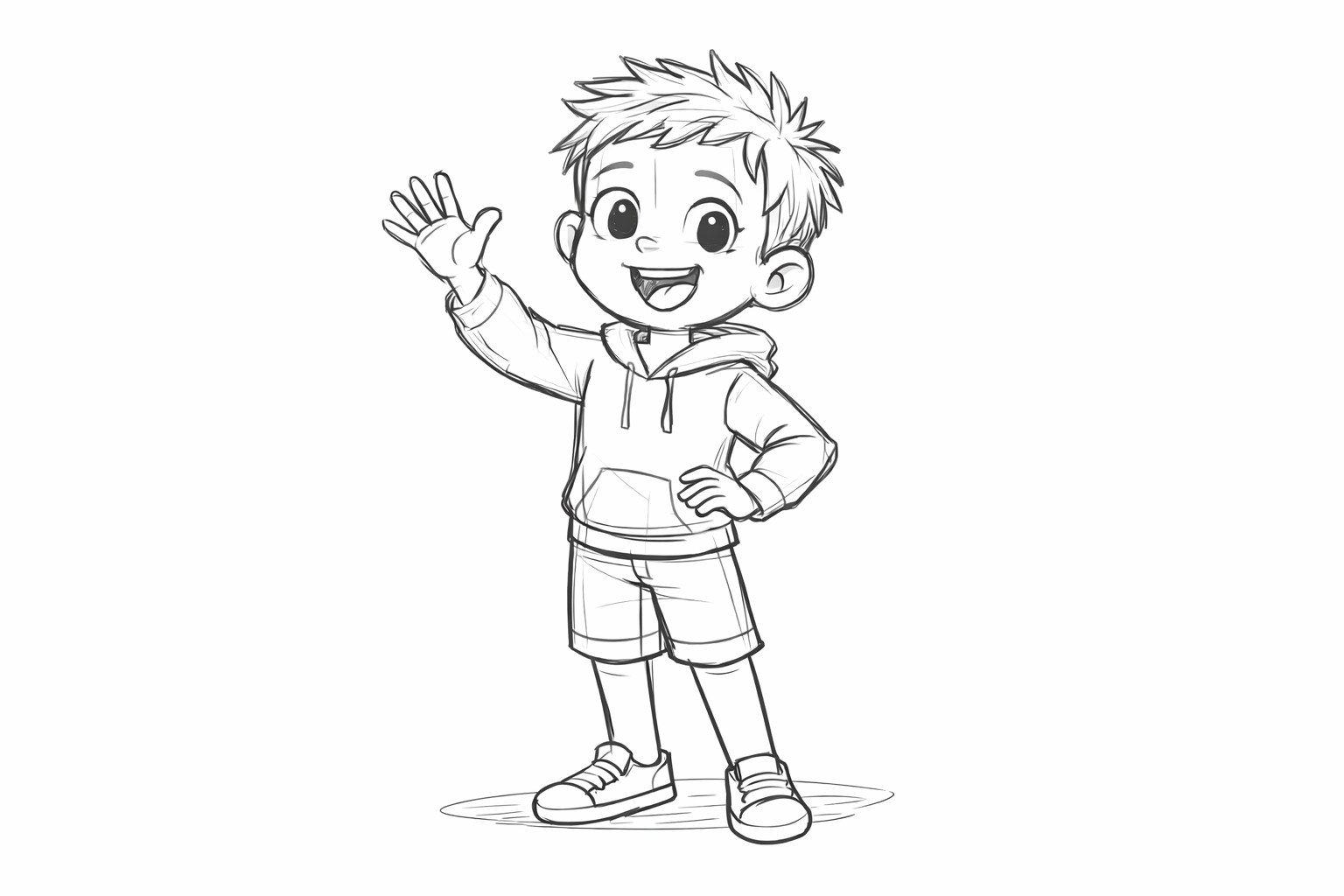 Example of 2 D Custom Cartoon Character 