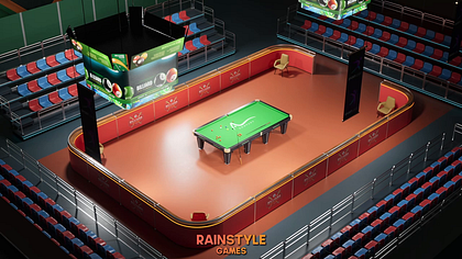 Pool Matchroom — Championship Stage | 3D Visualization