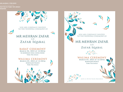 Wedding card Design design graphic design weddingcard