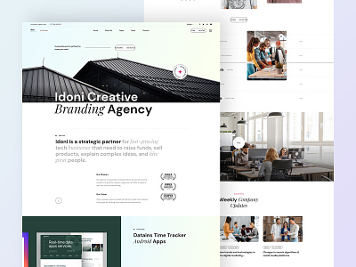Idoni Creative Agency Website Design agency creative agency digital agency footer gradient header idoni landingpage service trending ui ux website