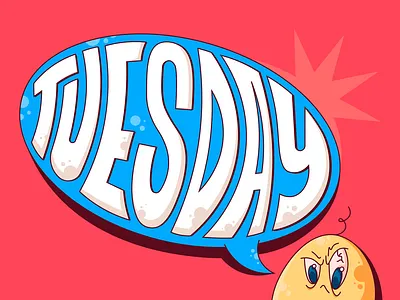 Just tuesday 2d character concept design illustration vector visual