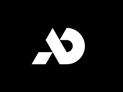 AD monogram logo ad ad logo bold brand branding design icon identity illustration letter ad lettering lettermark logo logo design minimal modern monogram simple symbol timeless