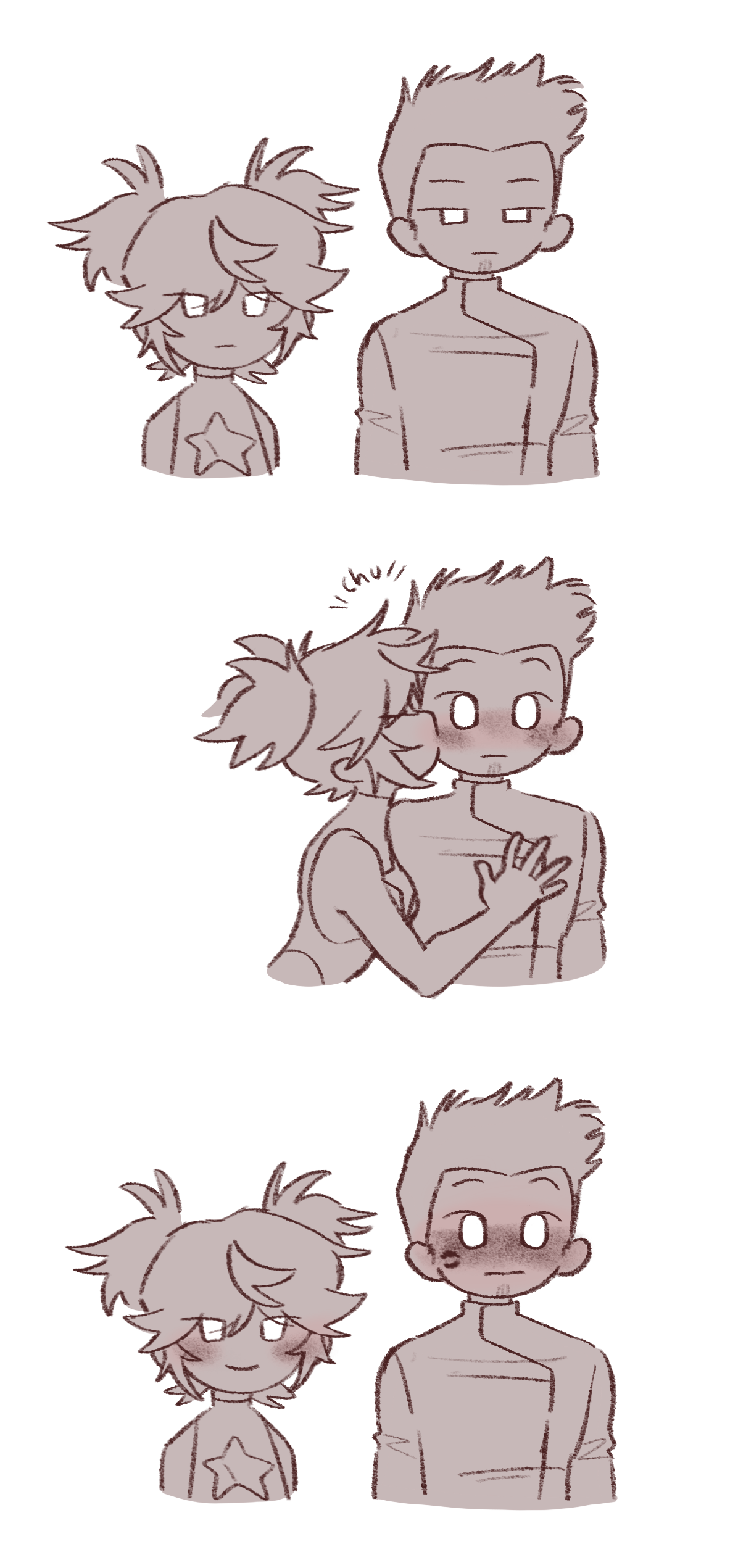 Maddie n James 2d art character art character design comic comic strip illustration procreate sketch
