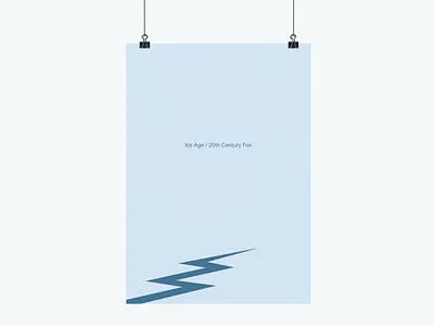 Ice Age (Revisited) | Illustration Poster film graphics illustration minimal movie poster sans serif simple text typography