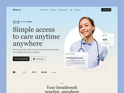 Telehealth Platform for Accessible, On-Demand Care health app healthcare medical website mobile app product design telemedicine ui design ux design web design