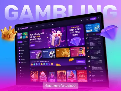 👑 High-Fidelity Gaming UI betting app casino casino dashboard casino design casino home page casino interface casino template casino website gambling gambling website game app game design igaming dashboard landing page live casino mobile app mobile casino online casino poker game slots casino