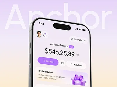 Anchor – Financial Banking App UI/UX app design app ui banking app fintech app ios app design mobile app mobile ui product design prototype ui design ui ux user interface ux design wireframe