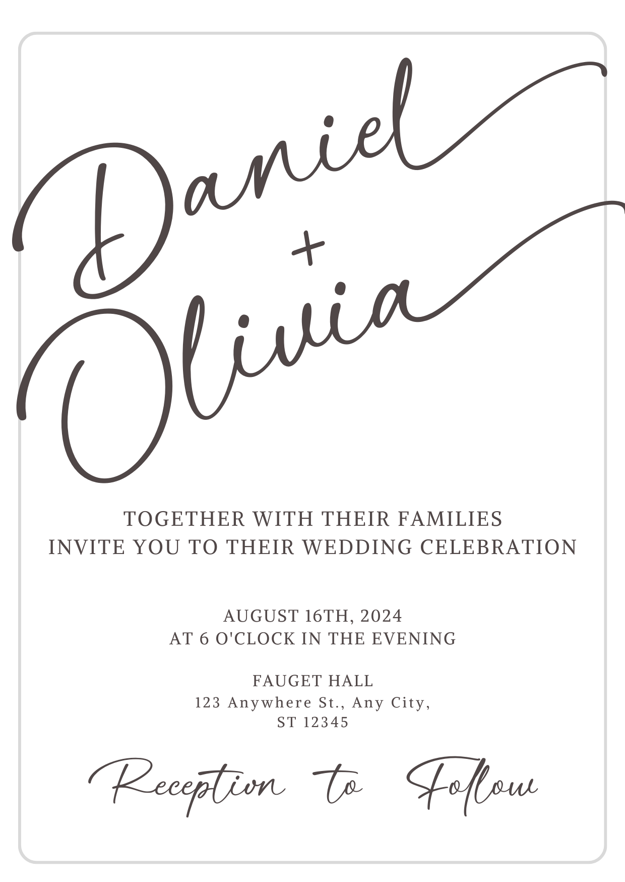 Wedding invitation design beautiful calligraphy casual classy design fashion font graphic design handwriting handwritten lettering logo luxury modern script signature stylish typography wedding