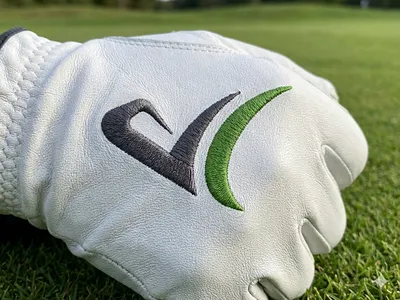 golf land logo checkmark golf land logo maker modern logo sport stick golf symbol