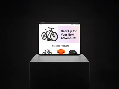 🚲 Adventure Gear - E-commerce Landing Page UI bikeshop ecommerc landingpage minimalism productdesign responsivedesign ui ux webdesign